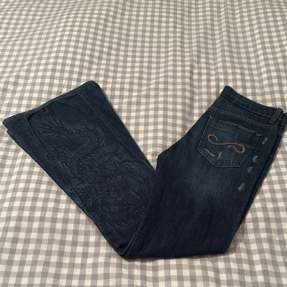 Bobo Dragon leg Dark Blue Jeans for Women